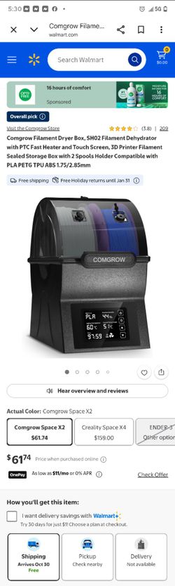 Comgrow dual filament dryer