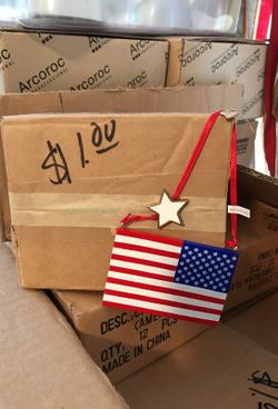 American Flag Ornaments
