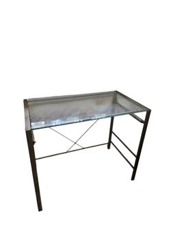 Tempered glass desk