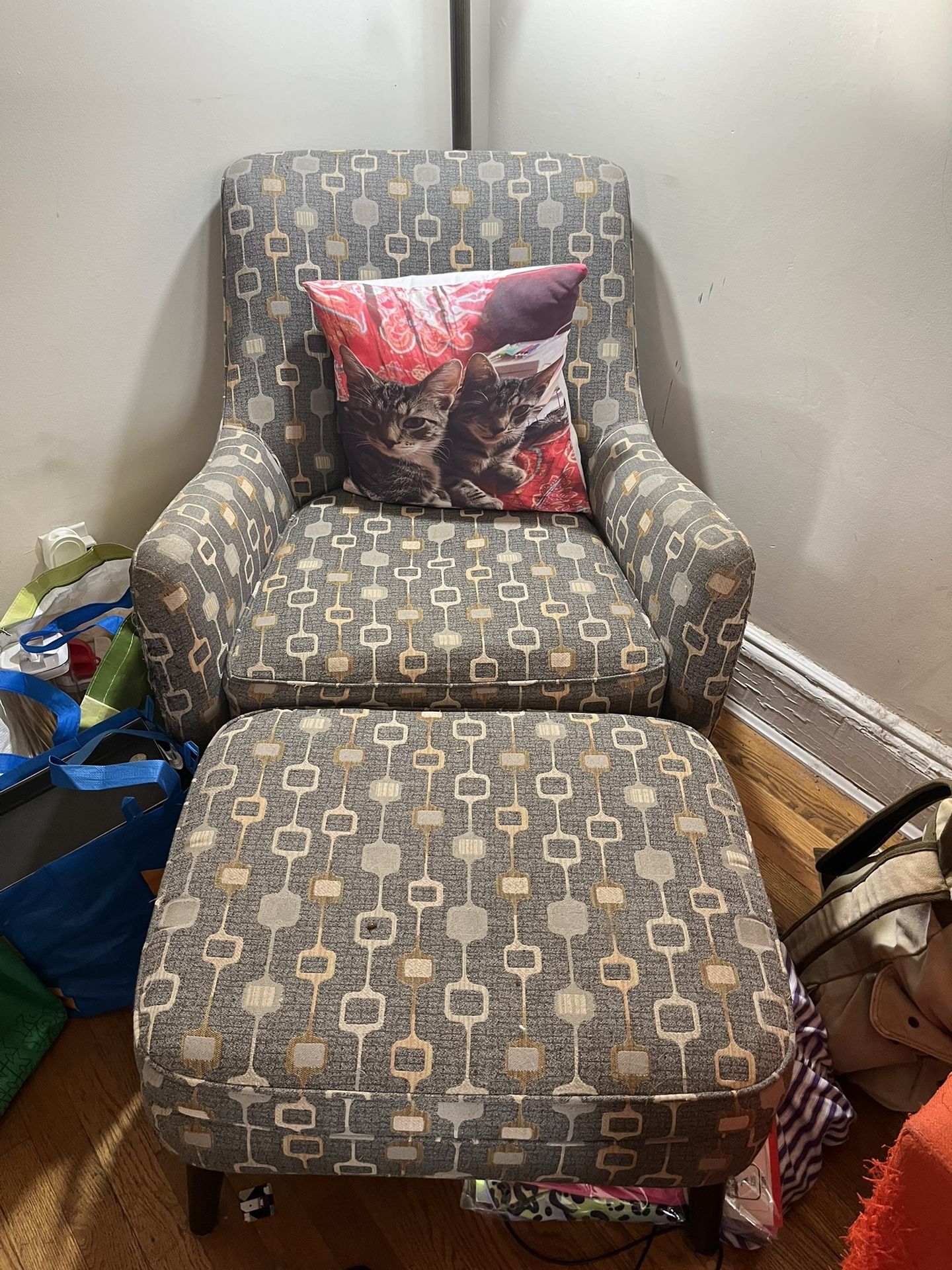 Armchair And Ottoman