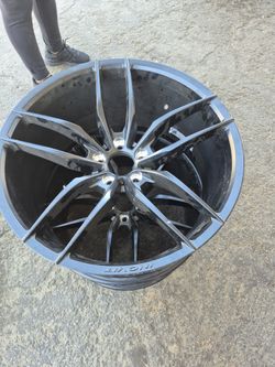 20 Inch Aluminum Wheels Rims 5 Spoke Black Finnish