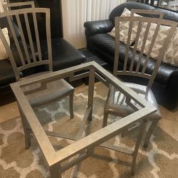 Metal Table Base For Round Glass Top