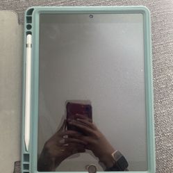 iPad, Apple Pencil And Case