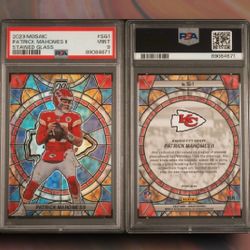 Patrick Mahomes Stained Glass PSA 9