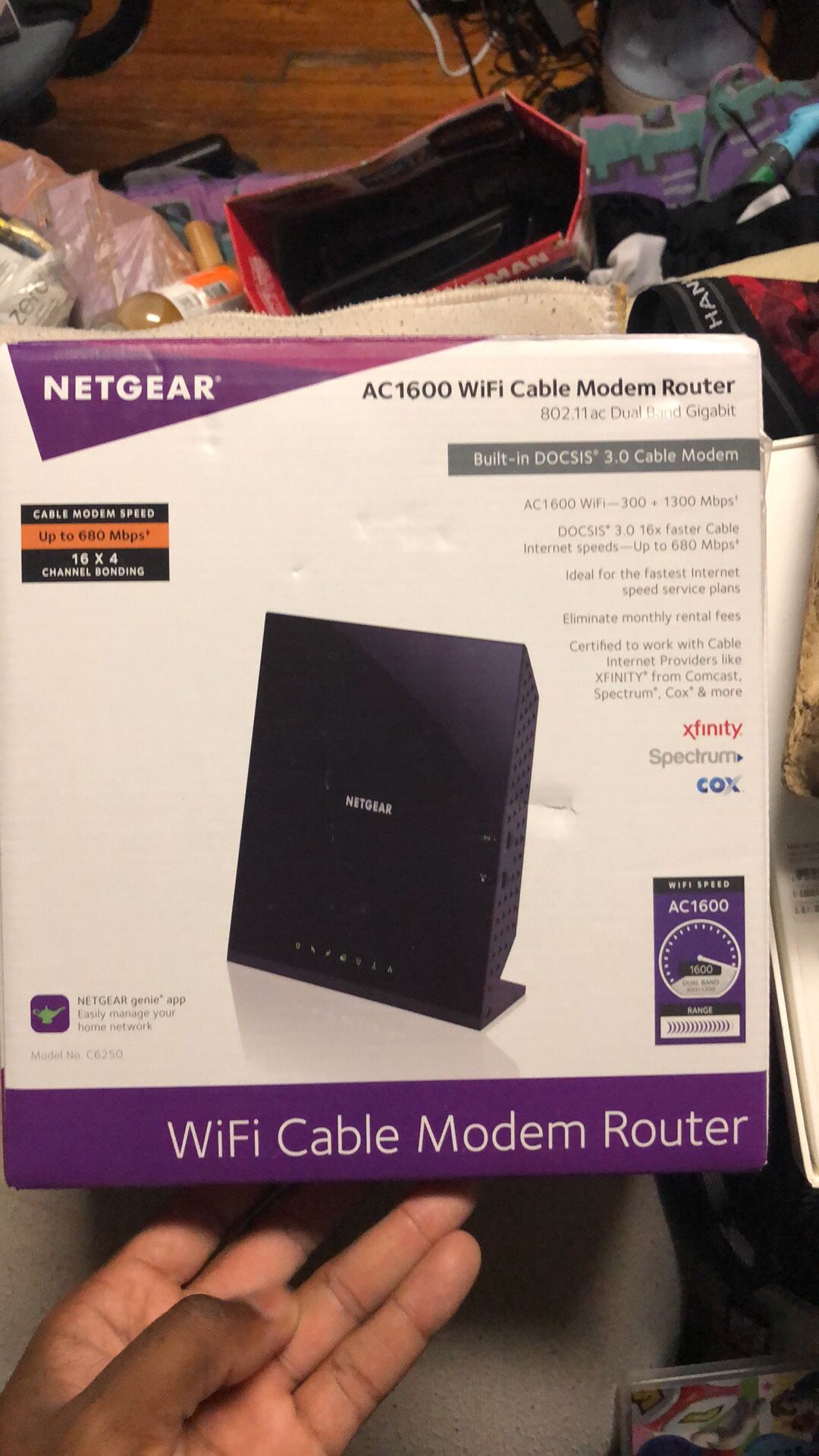 Netgear AC1600 WiFi Cable Modem Router