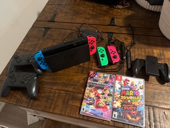 Nintendo Switch Bundle with Games and Controllers
