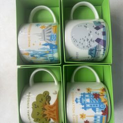 Starbucks Mugs-Disney Set of 4
