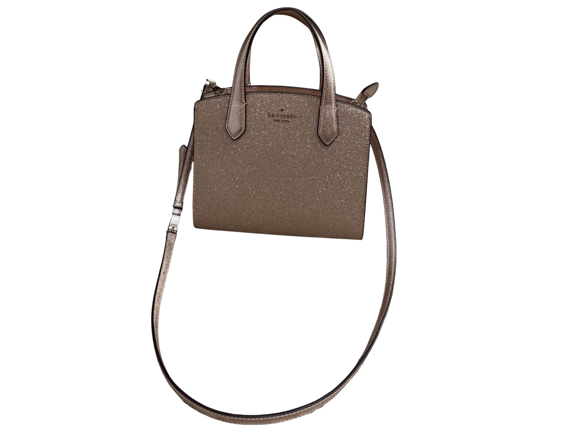 Kate Spade Rose Gold Glitter Satchel