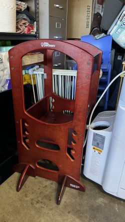 Brown Wooden Little Partners Learning Tower