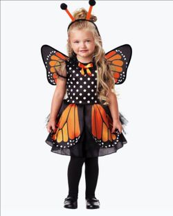 Toddler Monarch Butterfly Halloween Costume