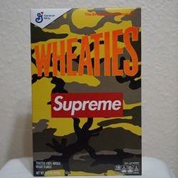 Supreme Wheaties Cereal Box S/S 2021 Yellow Camo!