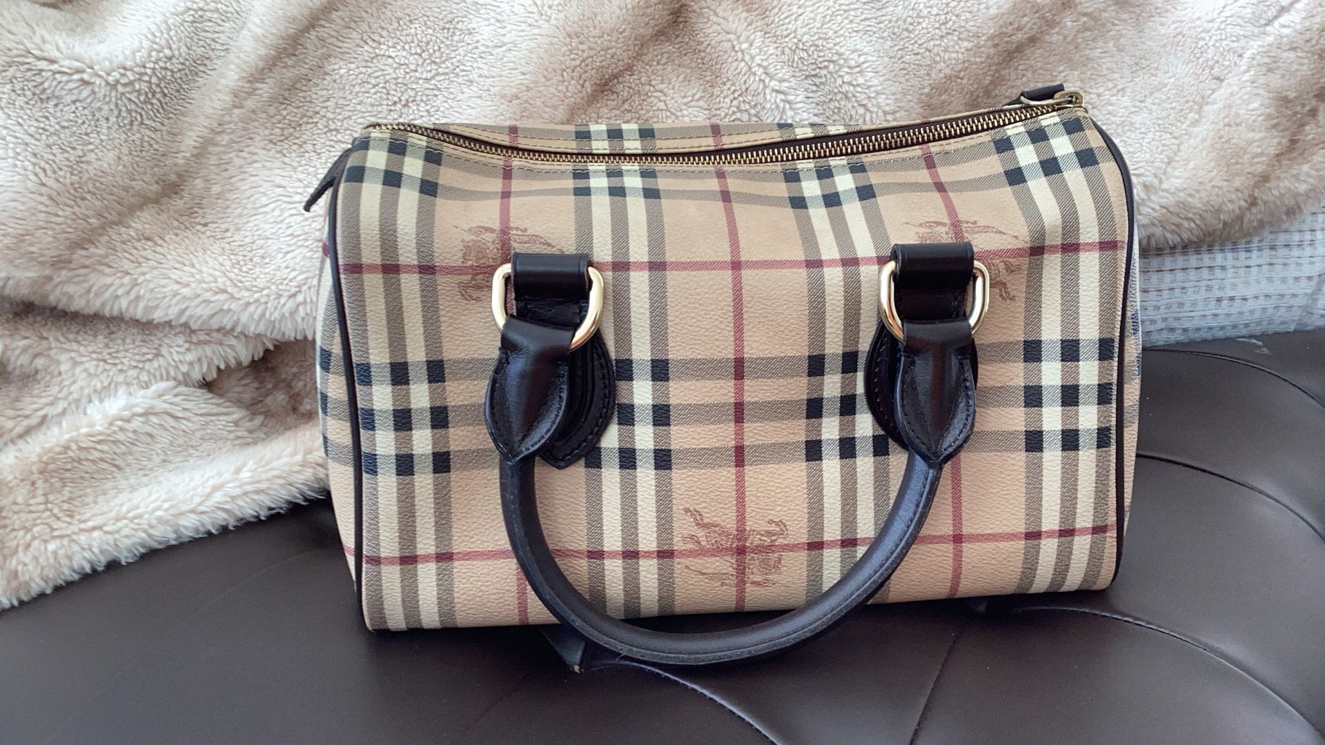 Barely Used Burberry Bowling Bag