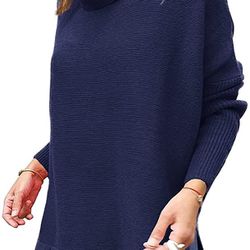 LILLUSORY Women's Turtleneck Sweater Knit Tops