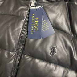 POLO RALPH LAUREN LEATHER JACKET XXL $350