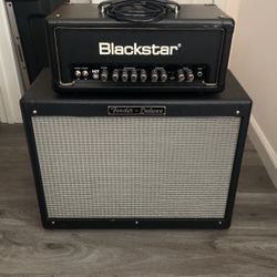 Blackstar HT-5 Amp Head And Fender Deluxe Cabinet