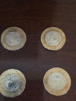 Mexico FIFA World Cup $20 Peso Commemorative Coins Set of 4