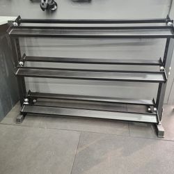 HEAVY DUTY 3 TIER DUMBBELL RACK HOLDS 5 LBS TO 70 LBS ( BRAND NEW IN THE BOX  )