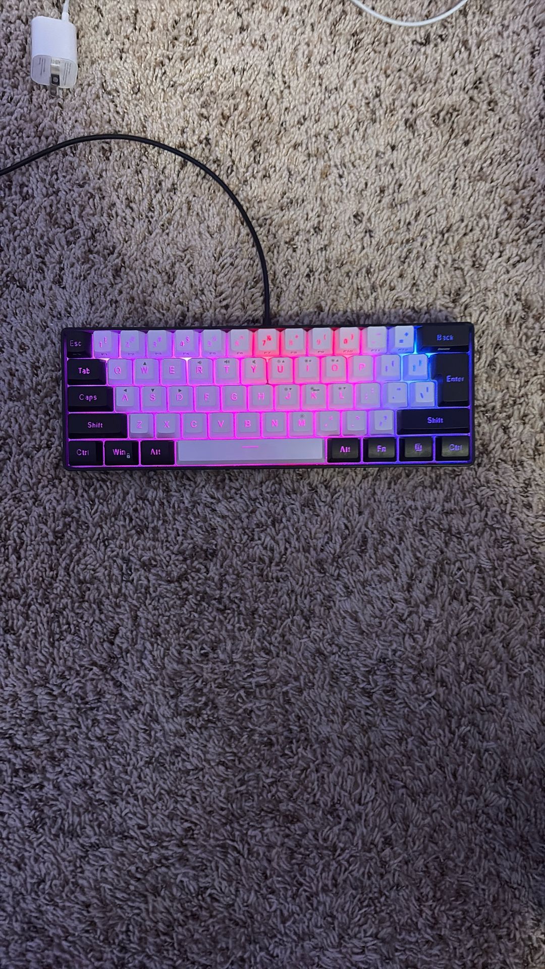 LED wired gaming keyboard