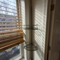 Adjustable Corner Tension Pole Shower Caddy