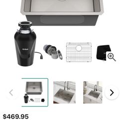 Kraus Undermount Single Bowl, Stainless Steel Kitchen Sink