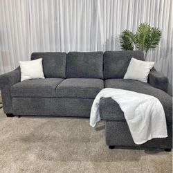 Coddle Aria Fabric Sleeper Sofa with Reversible Chaise