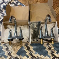 2 Chrome Bathroom Faucets