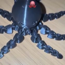 Cute 3-D printed octopus