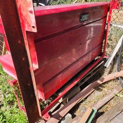 Two Red Tool Boxes, One Headache Rack, One Heavy Duty Bed Insert