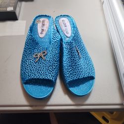 Golden Road Blue Size 10 Slip Ons. New Never Worn