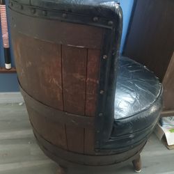 Antique Barrel Chair 