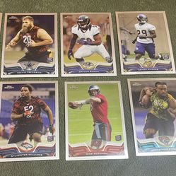 Lot of 9 2013 Topps Chrome Football Rookie Cards