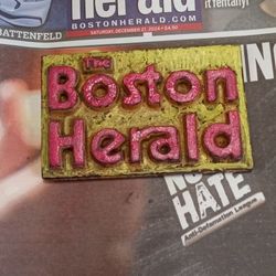 Vintage Steel Boston Herald Weight