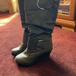 Gray Top Moda Boots Size 10