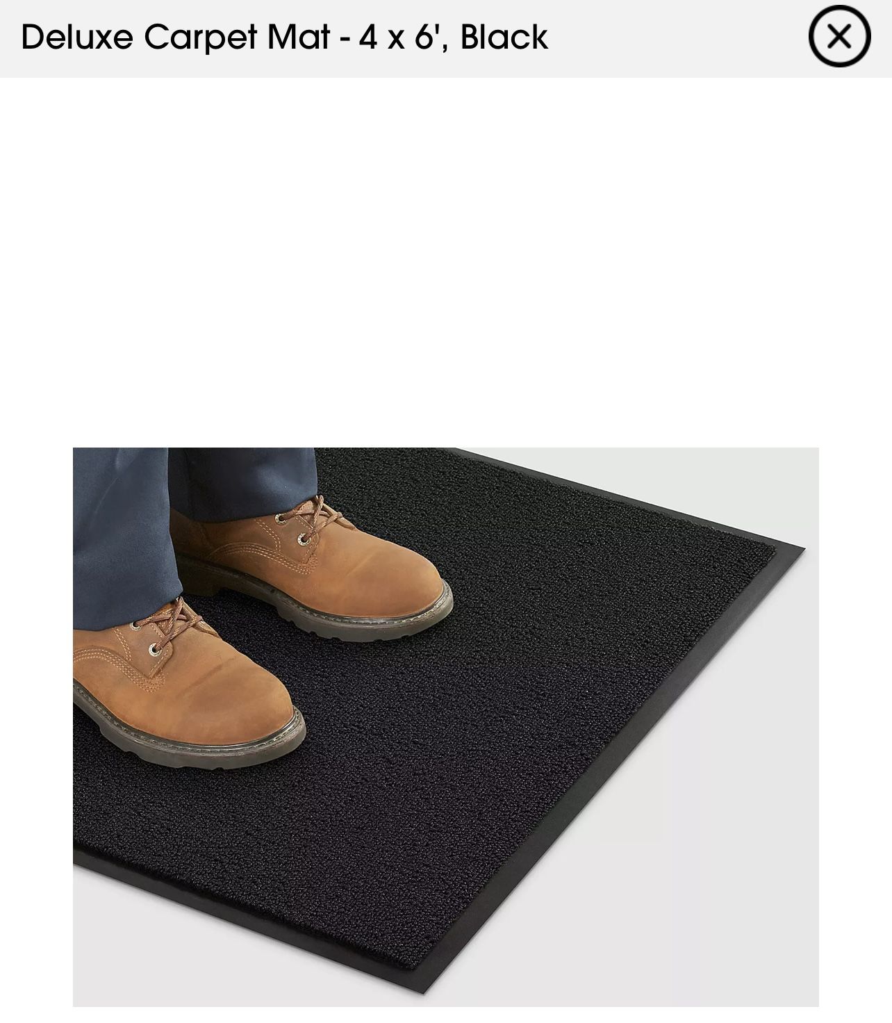 heavy duty uline rug mat new