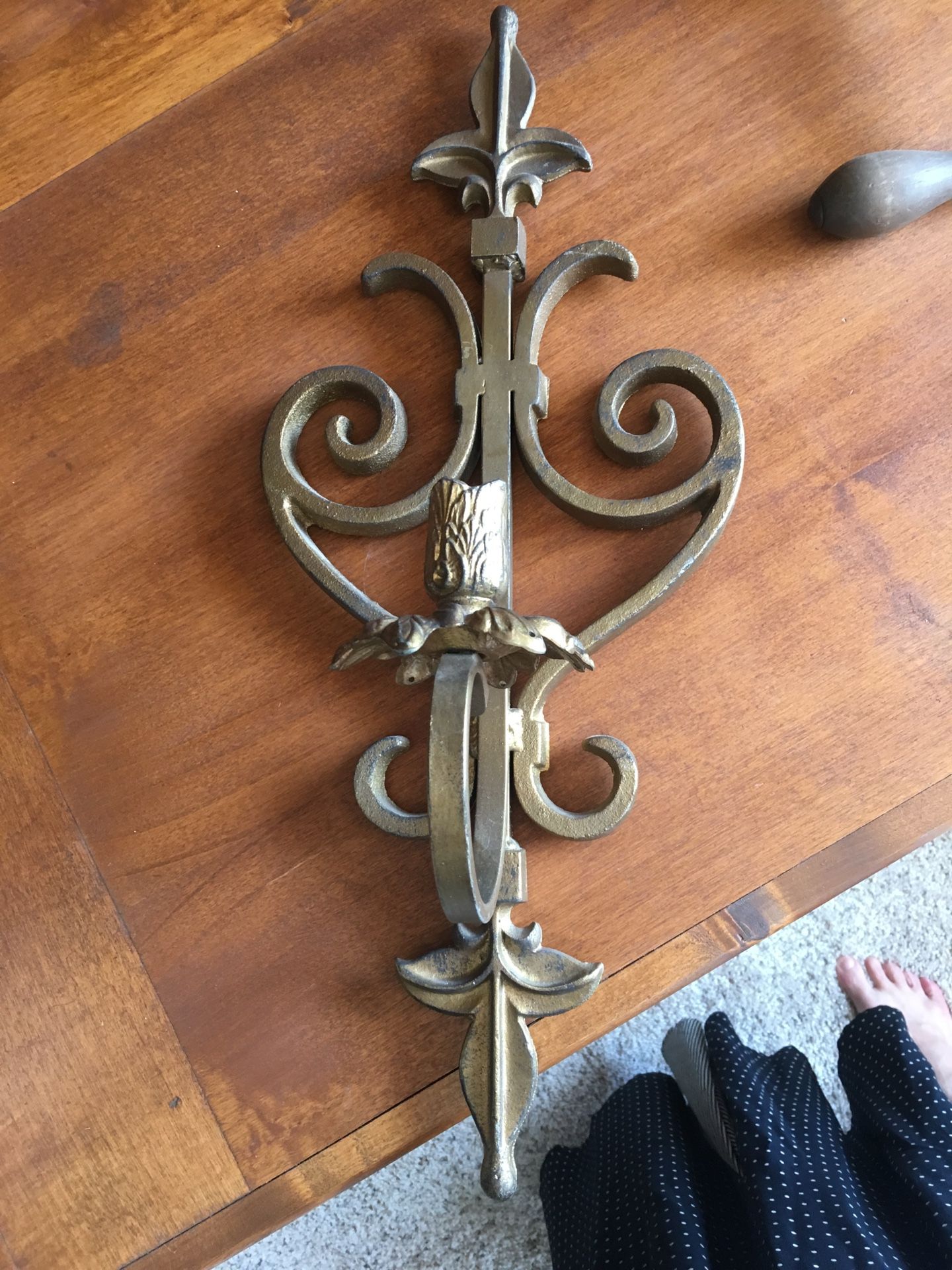 Matching pair Heavy candelabra peices