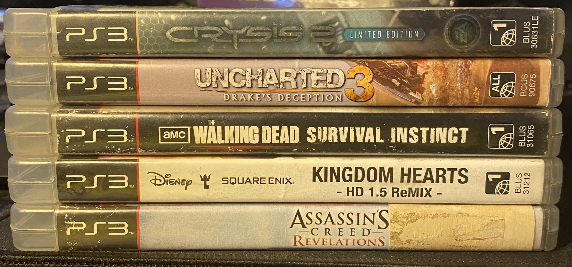 PS3 Game Bundle – Great Condition – Includes 5 Popular Titles