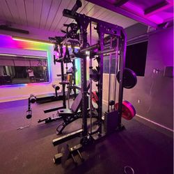 BRAND NEW SQUAT RACK SMITH MACHINE W WEIGHTS + FREE DELIVERY 