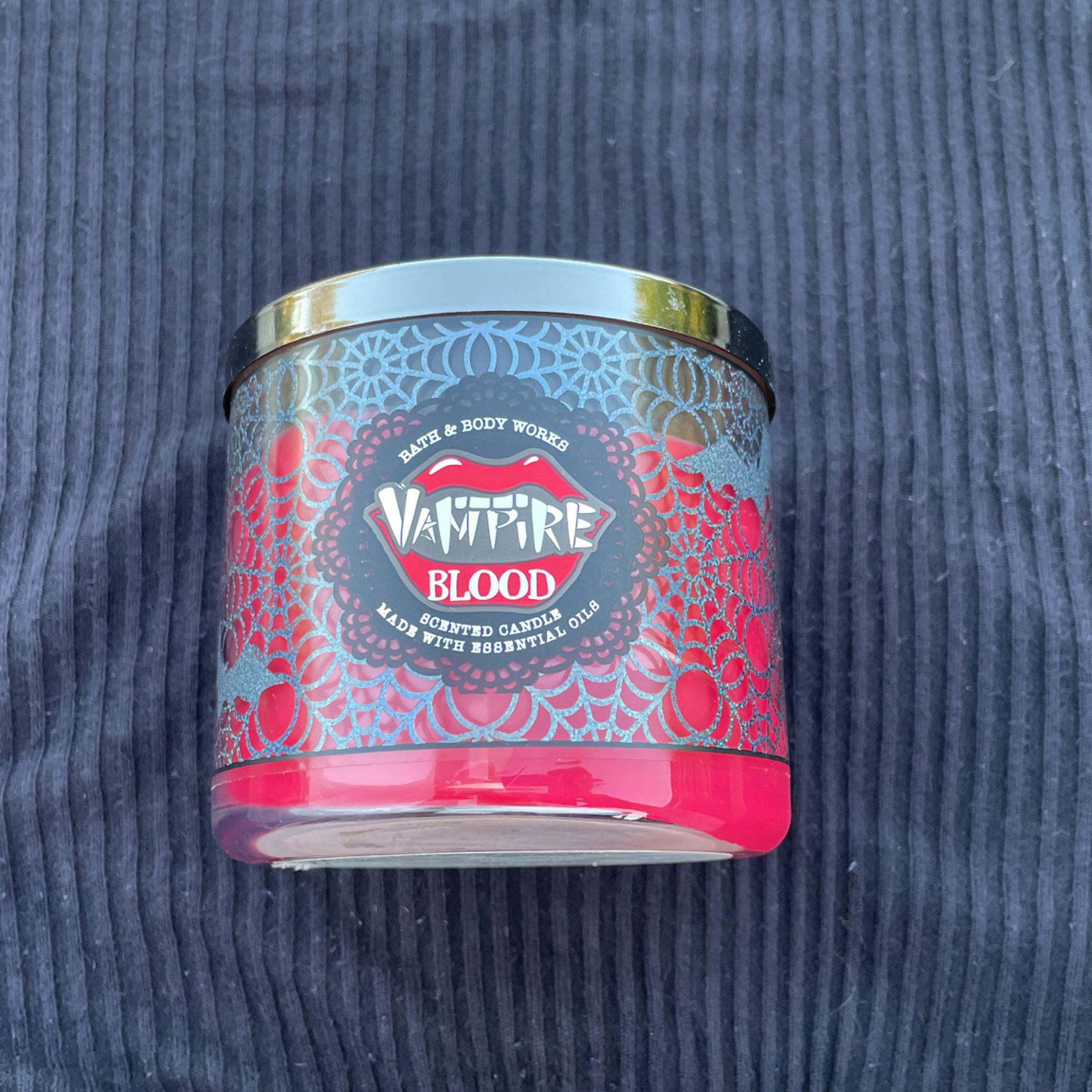 $7 Bath And Body Works Vampire Blood 3 Wick Scented Candle