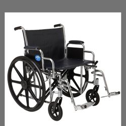 Medline Excel Extra-Wide Bariatric Wheelchair For Adults And Seniors With 24" Wide Seat, Supports Up To 500 Lbs