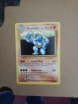 Machoke Pokémon Card