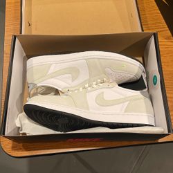 Jordan 1 Low White Ghost Green Black