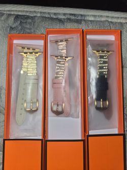 Apple Watch Band, Leather Strap, 3 for $20.