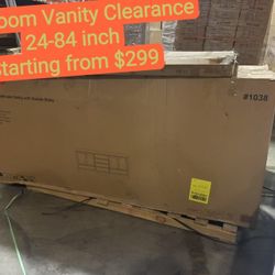 Bathroom Vanity Clearance,30-84 inch 12.121