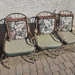 $60 IRON HEAVY 3 CHAIRS 