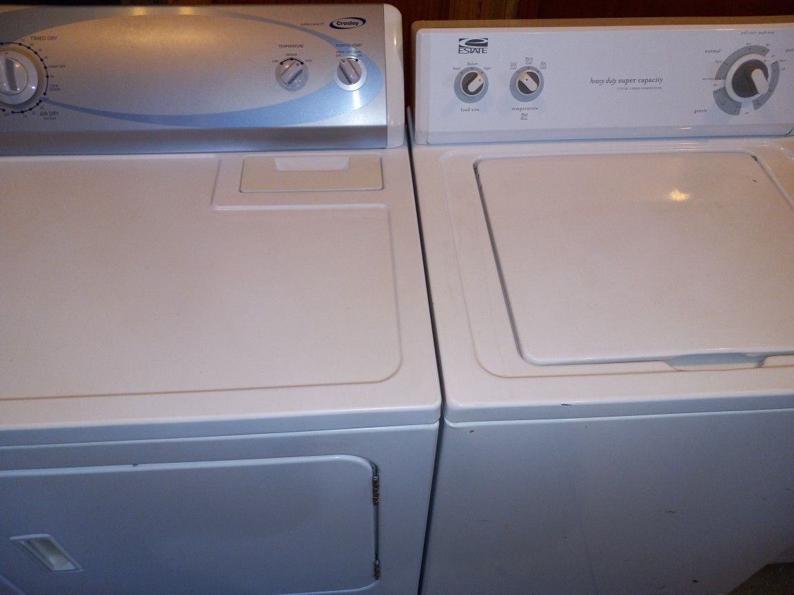 Estate Washer & Crosley Gas Dryer