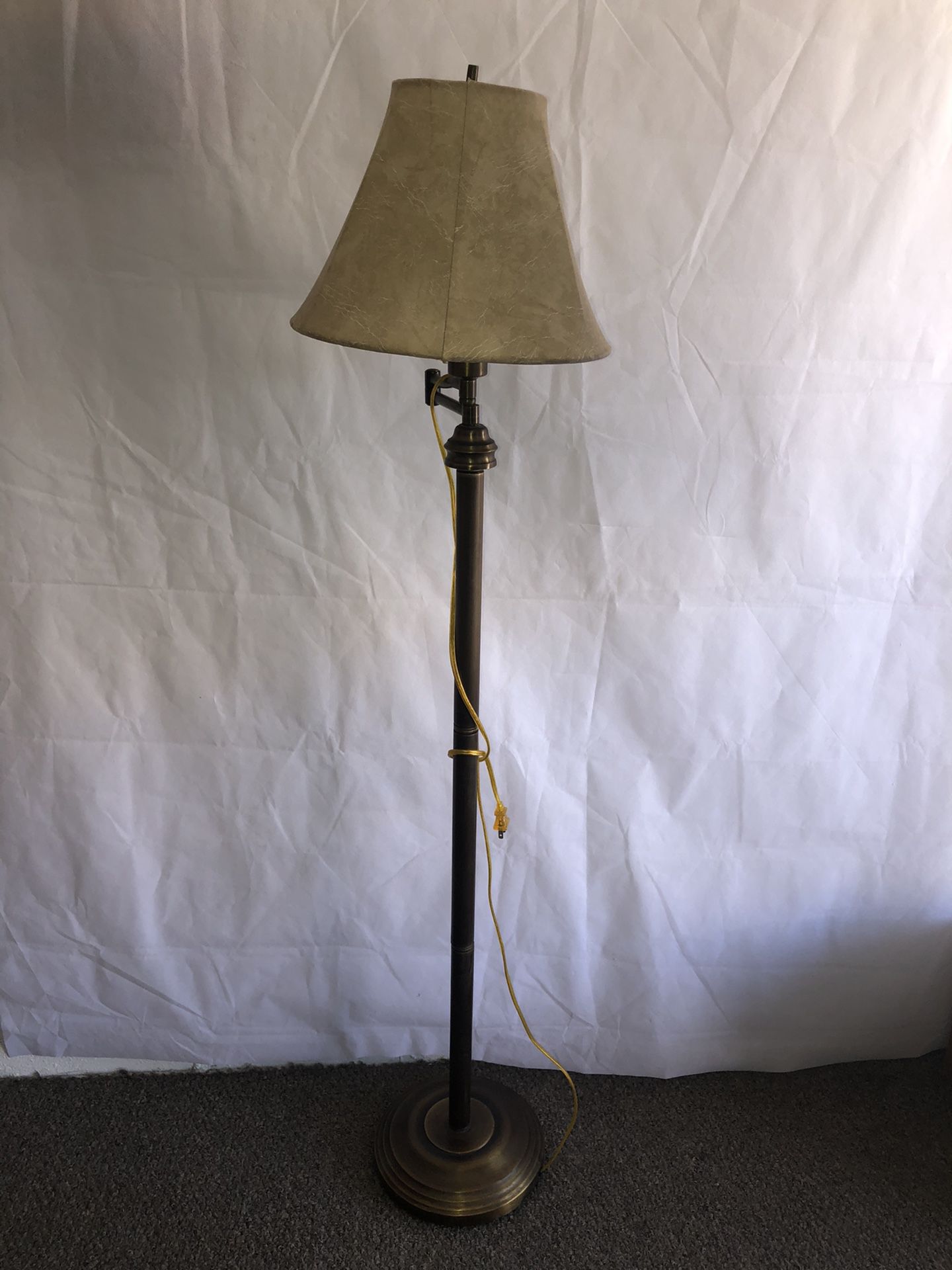 Vintage Swing Arm Floor Lamp 