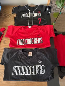 Firecrackers Softball uniforms