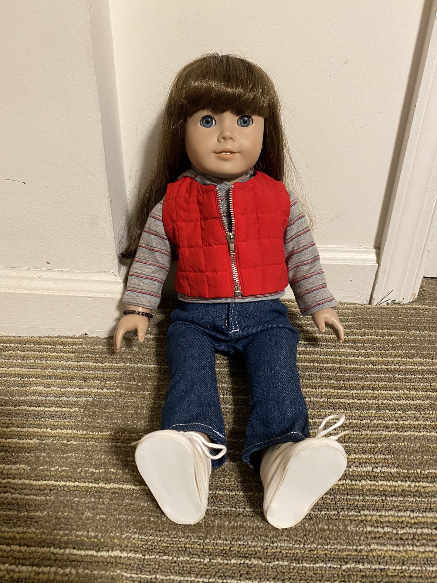 American Girl Doll With Carrying Box