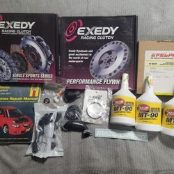 Exedy stage 1 clutch kit, light weight flywheel and other misc. parts for Mazda3 hatchback non-turbo.