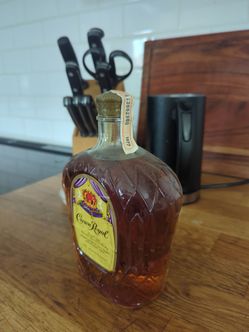Sealed bottle of 1977 crown royal
